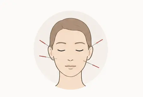 Illustration representing TMJ and jaw pain